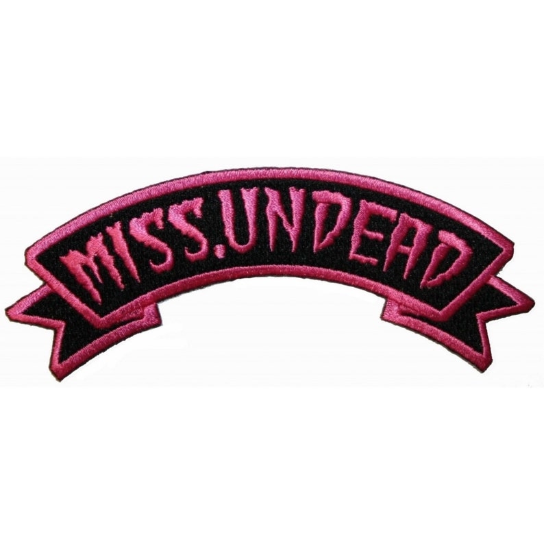 Miss Undead Name Tag Zombie Horror Kreepsville Embroidered Etsy
