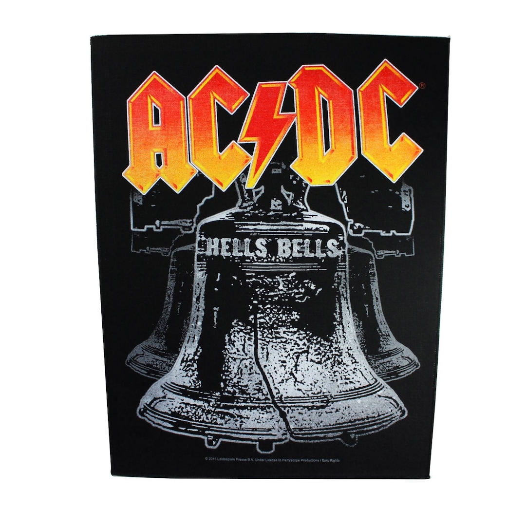Patch Brodé Officiel AC/DC 'Highway To Hell Tour' - Taille Standard, Pour Veste Denim, Sac, Couture Ou Repassage