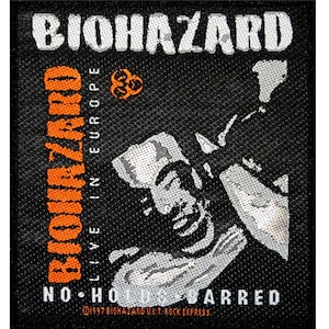 Biohazard No Holds Barred Patch Live Album Art Metal Band Woven Sew On Applique