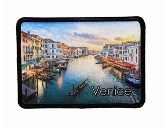 Venedig Italien Aufnäher Grand Canal Capital Reise Sublimation Bügelbild Applikation