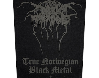 XLG Darkthrone True Norwegian Black Metal Music Woven Back Jacket Patch Applique