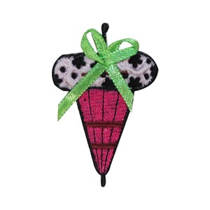 ID 3183A Fancy Umbrella Patch Parasol Rain Cover Embroidered Iron On Applique