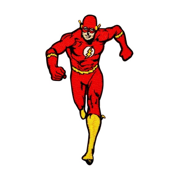 The Flash Superhero DC Comic Book Fan Super Speed Hero IronOn Etsy