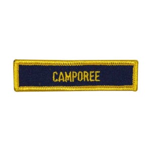 Scouts Camporee Badge Patch Camp Out vintage Tag brodé fer sur appliqué