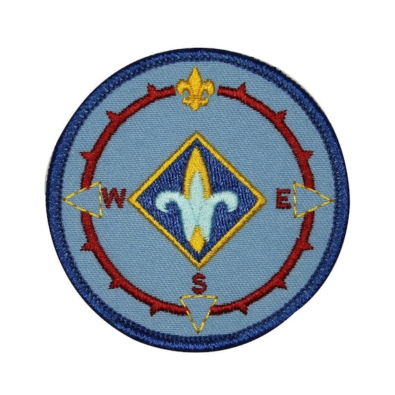 Cub Scouts Compass Badge Patch los Vintage Sign Embroidered Etsy