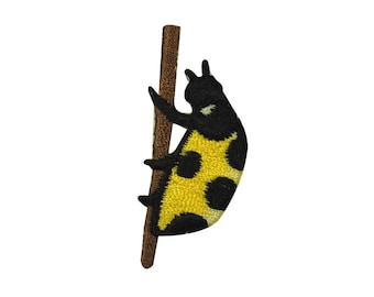 ID 9208 Ladybug On a Stick Patch Cute Garden Insect Embroidered IronOn Applique