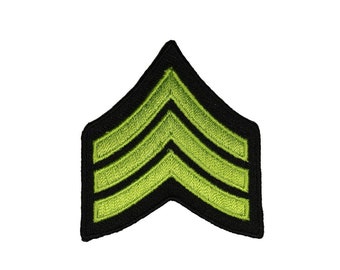 Olive Green Military Stripes Patch Rank Chevron Fer Brodé sur Applique