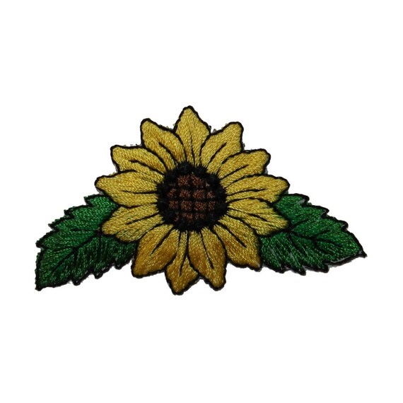 ✿sunflower✿ ID 6045 Sunflower With Leaves Patch Garden Flower