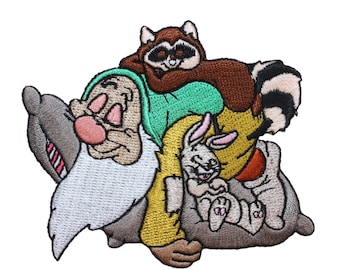 Snow White & Seven Dwarfs Sleepy Patch Disney Movie Character Iron-On Applique