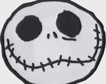 Jack Skellington Nightmare Before Christmas Iron on Patch