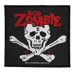 Rob Zombie Dead Return Patch Skull Crossbones Metal Music Woven Sew On Applique