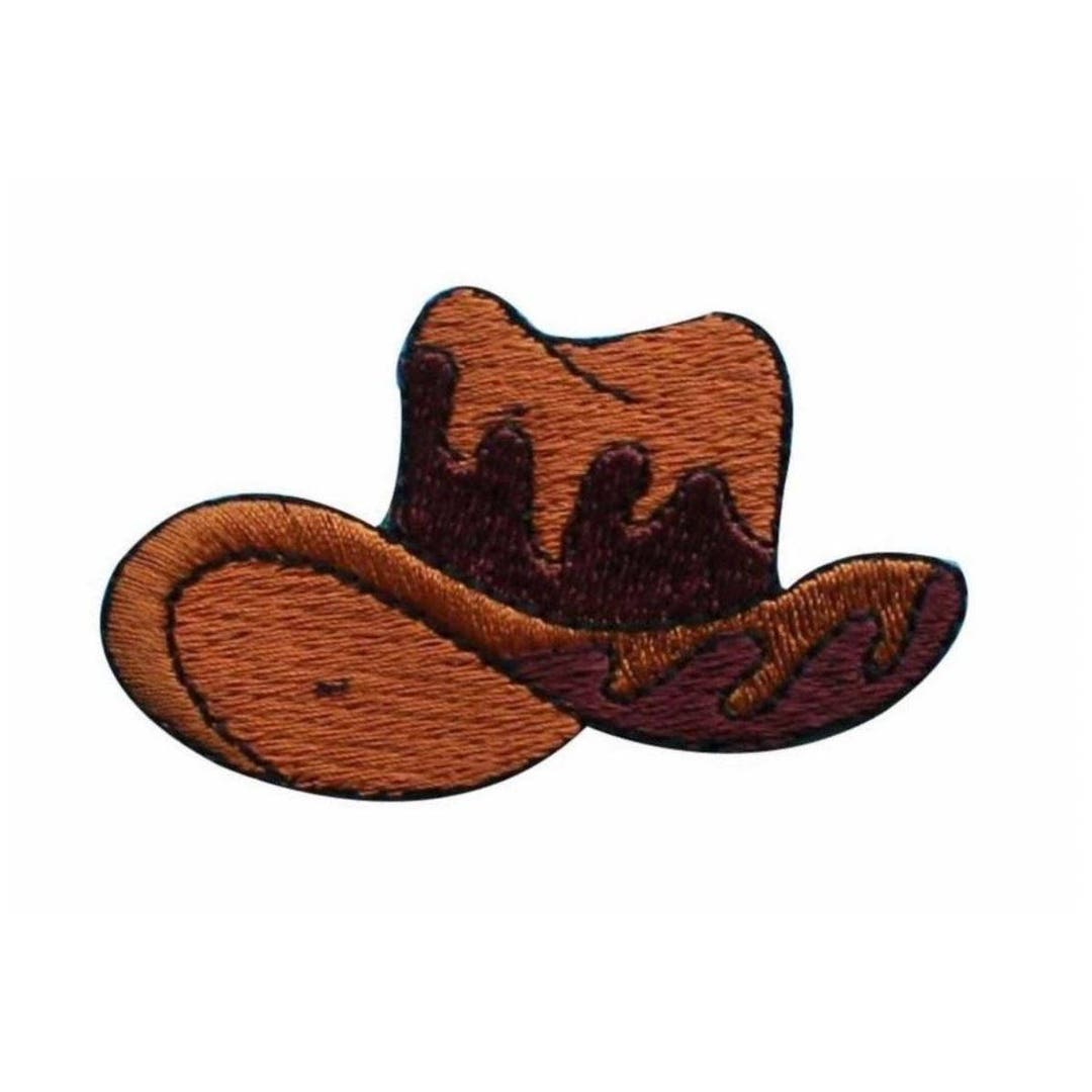 ID 1345 Cowboy Hat Patch 10 Gallon Ranch Cap Embroidered Iron Etsy