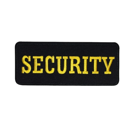 Security Guard Officer Name Tag Patch Protection Embroidered Iron On  Applique