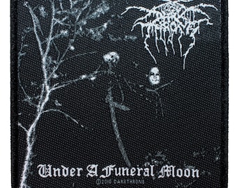 Darkthrone Under A Funeral Moon Patch Album Black Metal Woven Sew On Applique