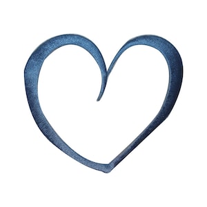 ID 3287A Heart Outline Patch Valentines Day Love Embroidered Iron On Applique