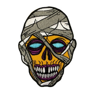 Graves Monster Mummy Patch Kreepsville Living Dead Embroidered Iron On Applique
