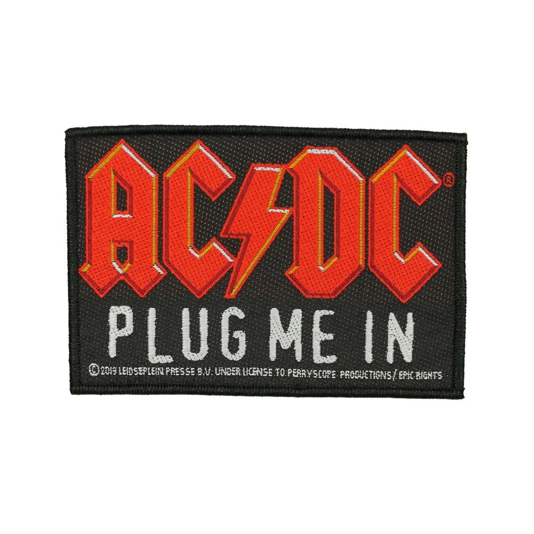 AC/DC Plug Me in Patch Video Album Band Song Woven Sew on Applique - Etsy