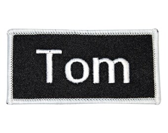 Bill Name Tag Patch Uniform ID Work Shirt Badge Embroidered Iron On Applique Bill Name Tag Patch Uniform ID Work Shirt Badge Embroidered Iron On Applique