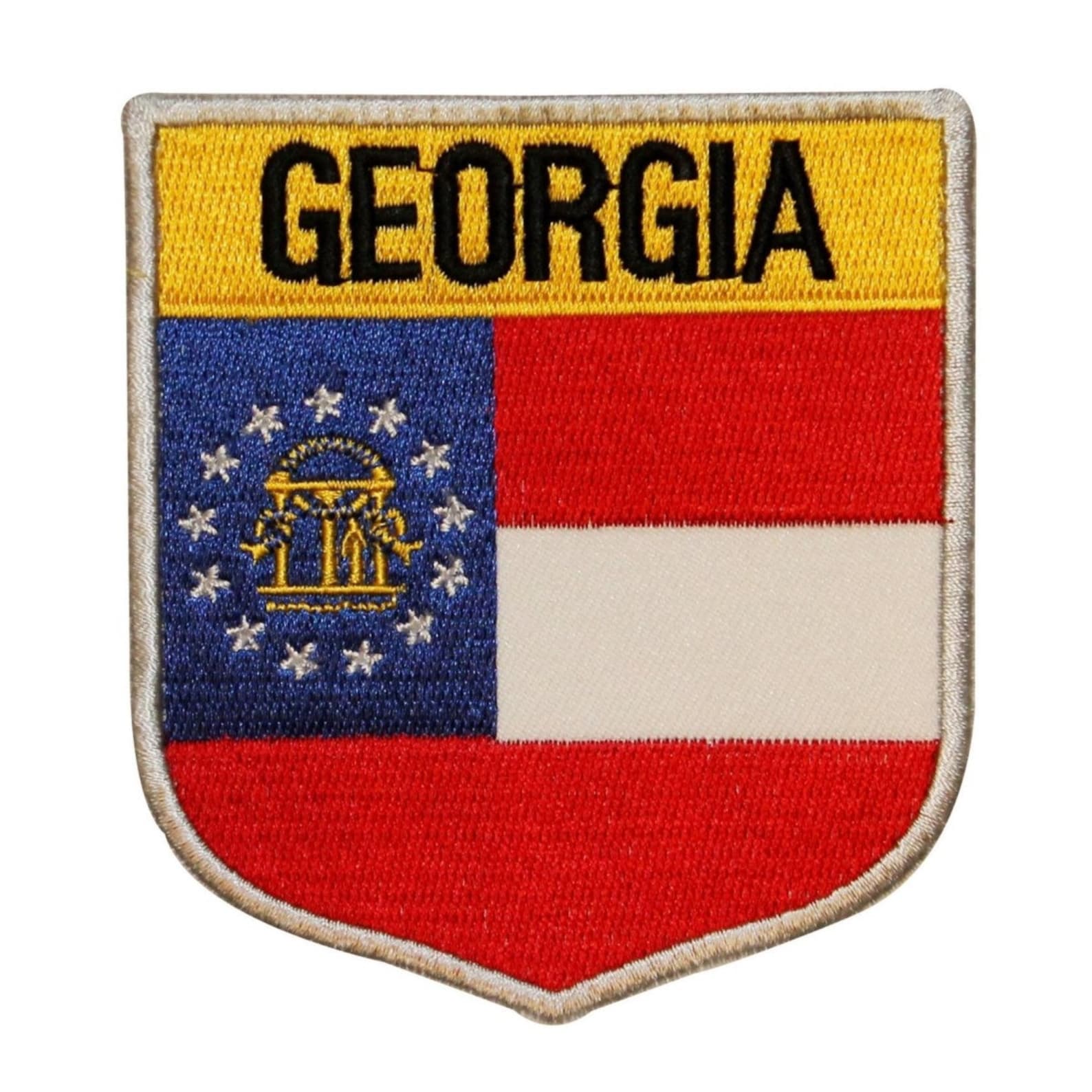 State Flag Shield Patch Badge Travel USA Embroidered Etsy