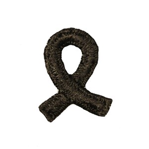 Brown Colorectal Cancer Awareness Ribbon Patch Support Health Sew On Applique