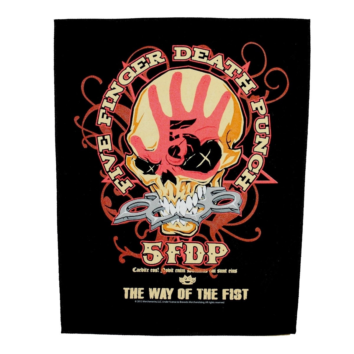 XLG Five Finger Death Punch Way of the Fist Back Patch 5FDP Sew on