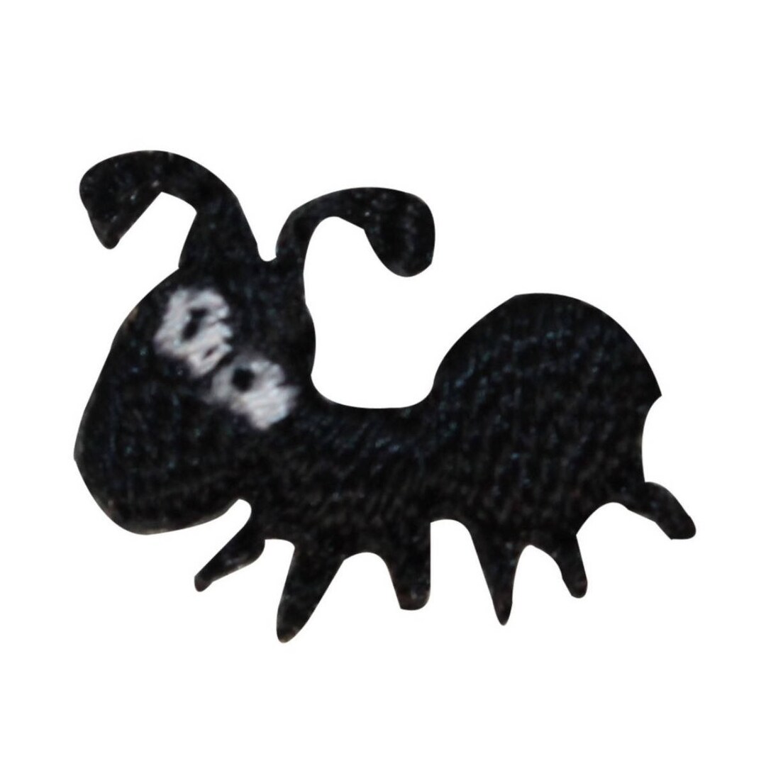 ID 0440 Lot of 3 Black Ant Patch Picnic Bug Tiny Embroidered Iron on ...
