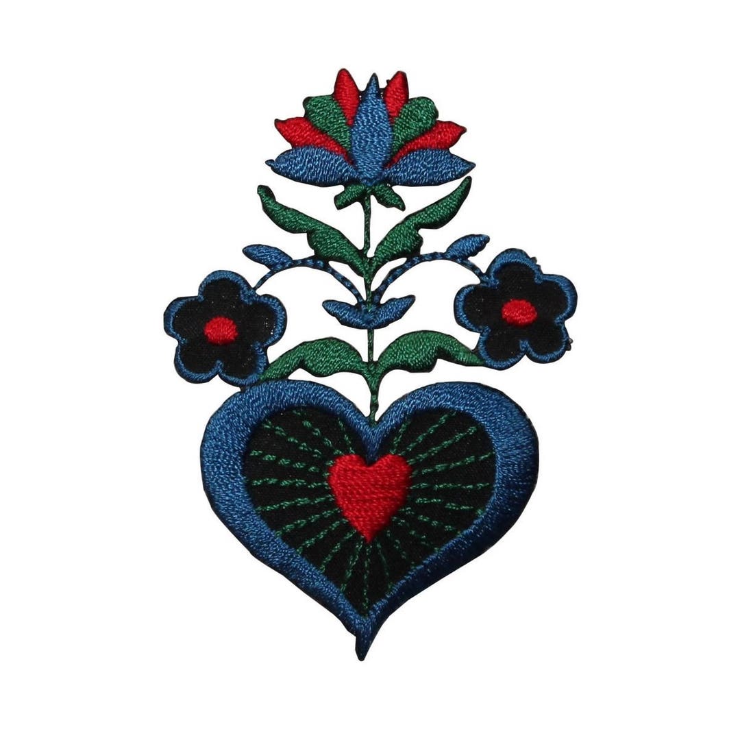 ♡e♡ ID 6968 Blue Heart Flower Patch Love Plant Blossom