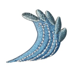 ID 0361 Beach Ocean Wave Patch Surfing Tide Craft Embroidered Iron On Applique