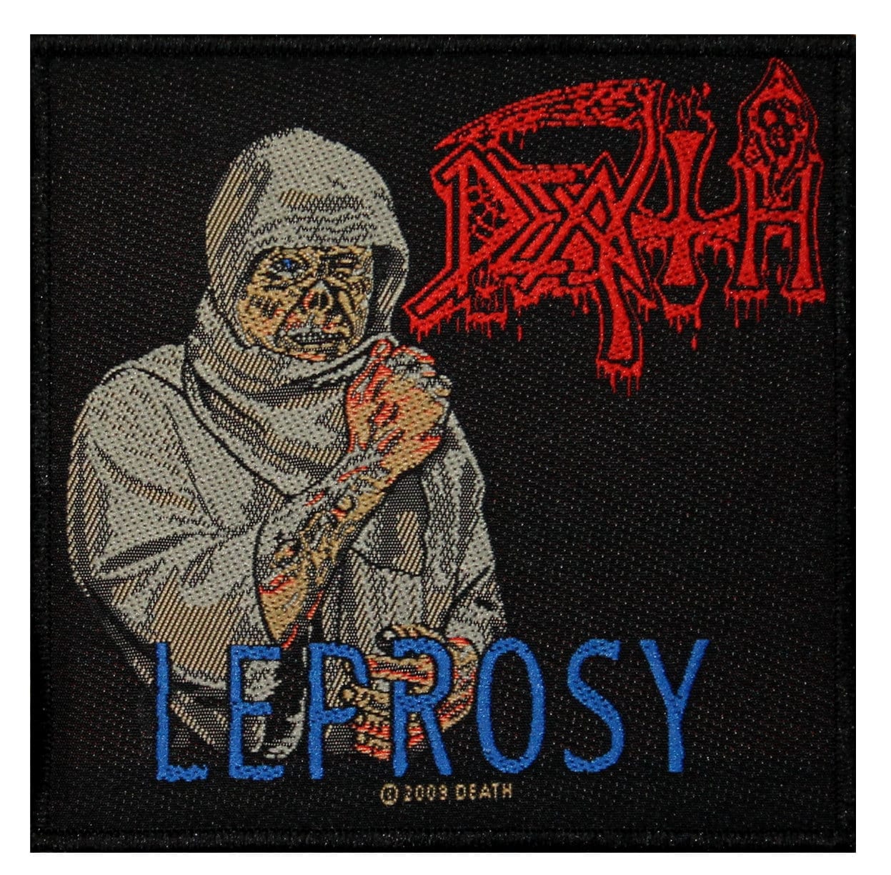 XLG Death Leprosy Death Metal Music Woven Back Jacket Patch Applique 
