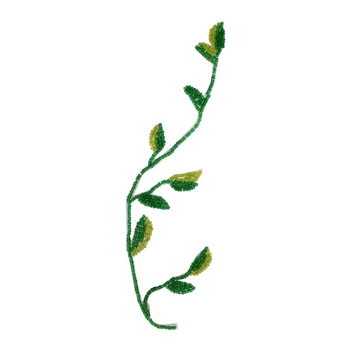 Green Embroidered Plant Stem Vine Patch Iron on Applique DIY Etsy