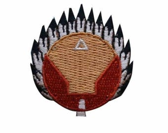 ID 1327 Indianer Kopf Dress Sign Patch Western Häuptling Gesticktes Aufnäher zum Aufbügeln