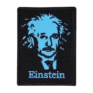 Famous Genius Albert Einstein Patch Portrait School Education Iron On Applique