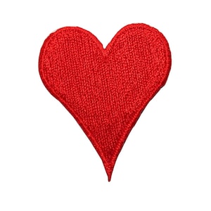 ID 3647 Herz Aufnäher Valentinstag gestickt Aufnäher zum Aufbügeln