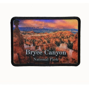 Bryce Canyon Patch Hike National Park Travel Dye Sublimation Iron On Applique