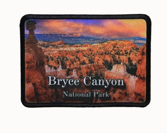 Bryce Canyon Patch Hike National Park Travel Dye Sublimation Iron On Applique