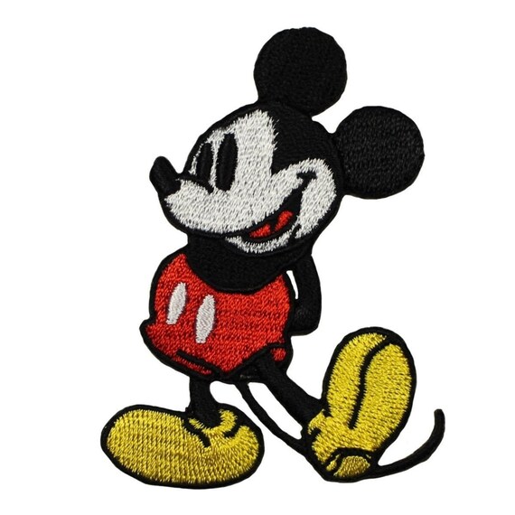 Retro Mickey Mouse Patch Classic Disney Fan Cartoon Character Iron-on  Applique 