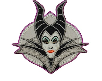 Maleficent Portrait Sleeping Beauty Iron-On Patch Disney Movie Apparel Applique