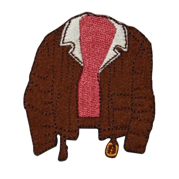 ID 7875 Winter Leather Jacket Patch Coat Fashion Embroidered Iron