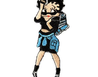Betty Boop Embroidered Iron On Applique Patch
