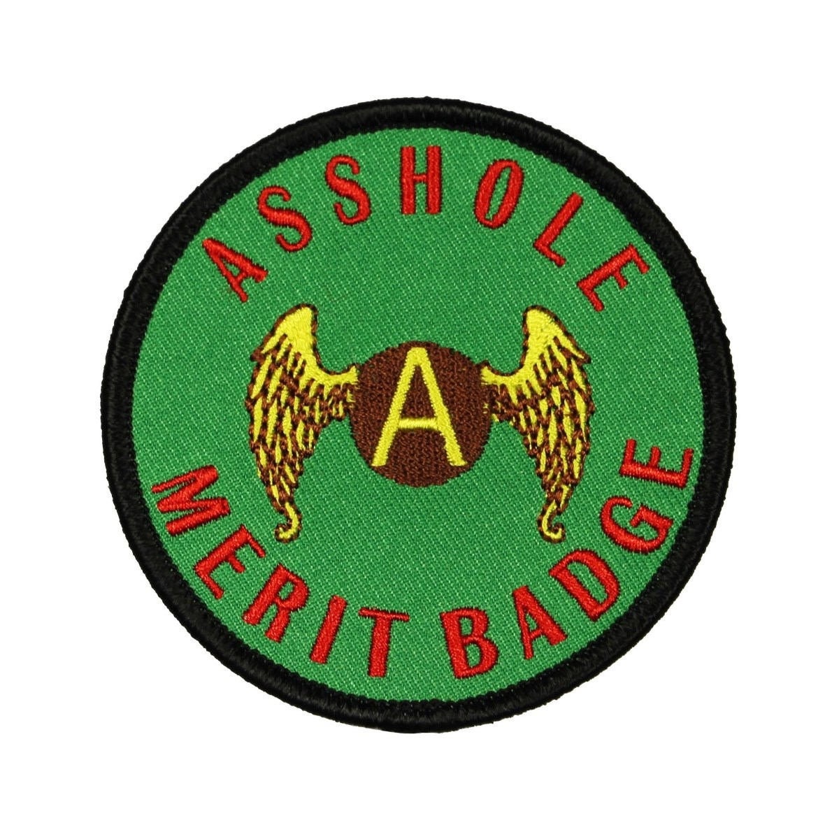 Asshole Merit Badge Patch Scout Military Morale Embroidered - Etsy
