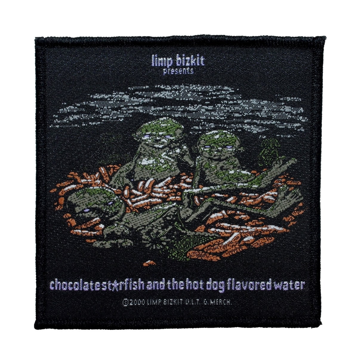 Limp Bizkit Chocolate Starfish Patch Album Art Rap Rock Woven Sew