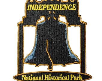Toppa ricamata da viaggio, da applicare con ferro da stiro, modello Independence National Historical Park