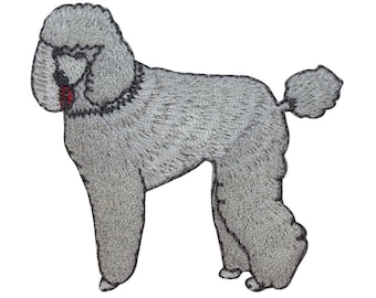 ID 2728 Poodle Dog Patch Puppy Breed Fancy Show Embroidered Iron On Applique