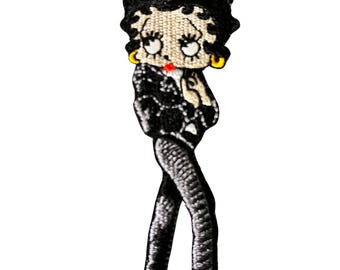 Betty Boop Embroidered Iron On Applique Patch