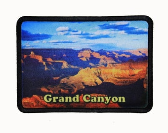 Grand Canyon Patch Hike National Park Travel Dye Sublimation Iron On Applique