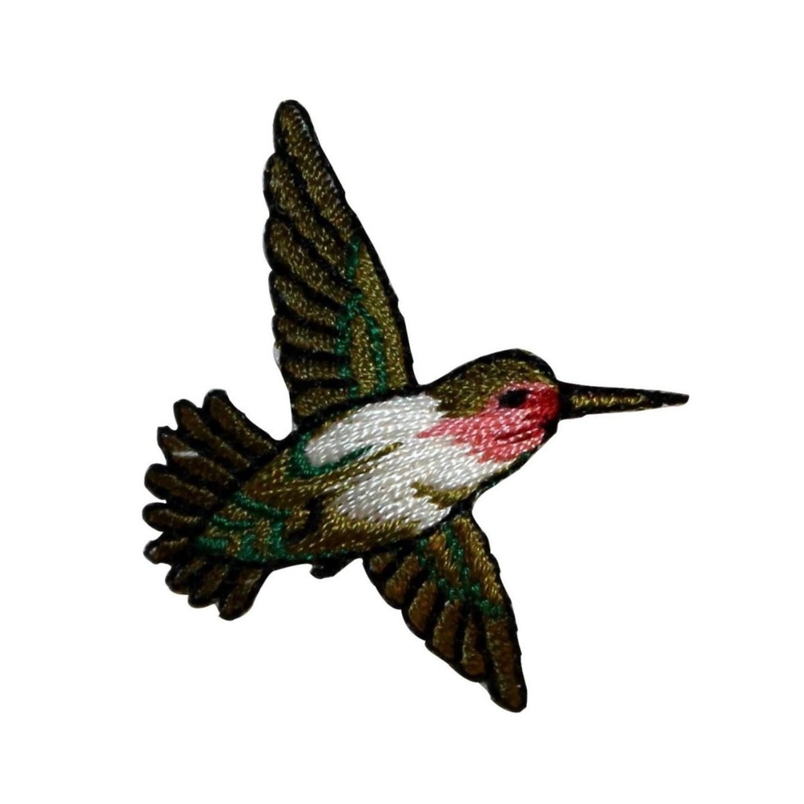 ID 0544A Flying Hummingbird Patch Bird Tiny Cute Embroidered - Etsy