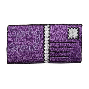 ID 7961 Spring Break carte postale patch Mail vacances brodé fer sur appliqué