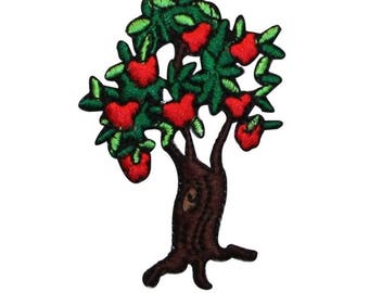 ID 1236Y Pommier Patch Fruit d’été Cultiver Verger Fer Brodé Sur Applique