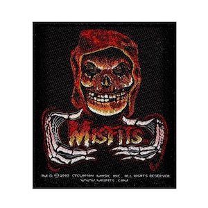 Misfits American Psycho Crimson Ghost Patch Punk Rock Band Woven Sew On Applique