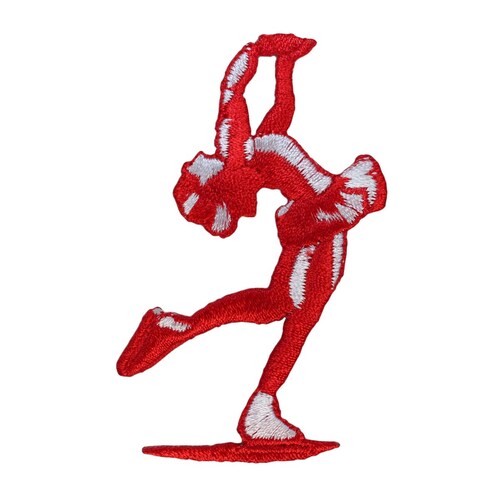 thumbnail image 2 of 7x7cm Embroidered Badge Hockey Player Embroidered Patch - Iron On Or Sew On For Jackets & Jeans Embroidered Iron-on Patch 2 of 10